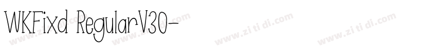 WKFixd RegularV30字体转换 WKFixd RegularV30字体转换